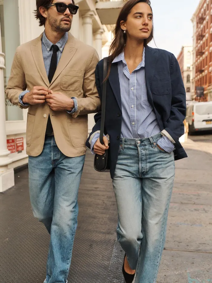 Alex Mill Suiting Blazers Men Mercer Blazer In Cotton Linen Khaki