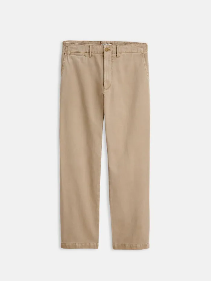 Alex Mill Suiting Blazers Men Straight Leg Pant In Vintage Washed Chino Faded Khaki