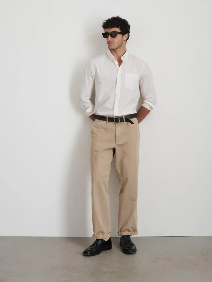 Alex Mill Suiting Blazers Men Straight Leg Pant In Vintage Washed Chino Faded Khaki