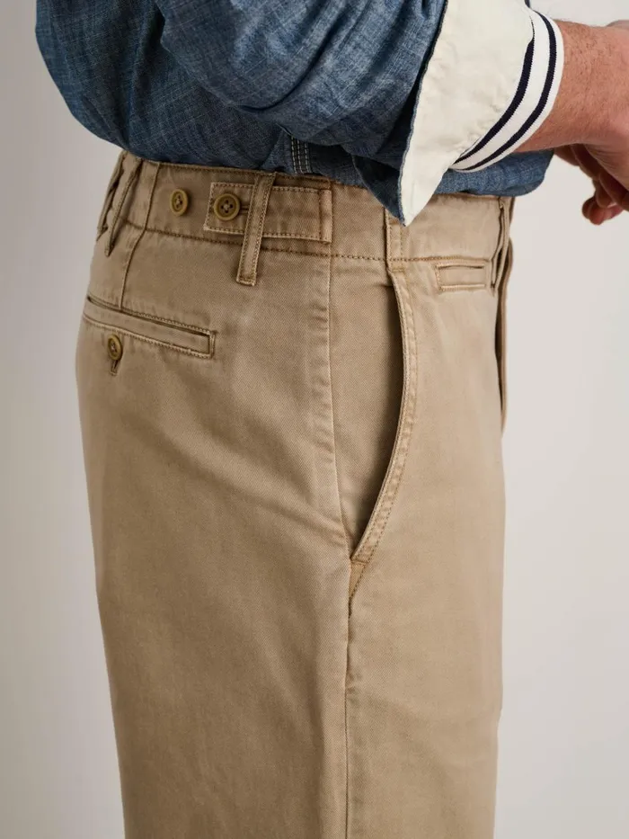 Alex Mill Suiting Blazers Men Straight Leg Pant In Vintage Washed Chino Faded Khaki