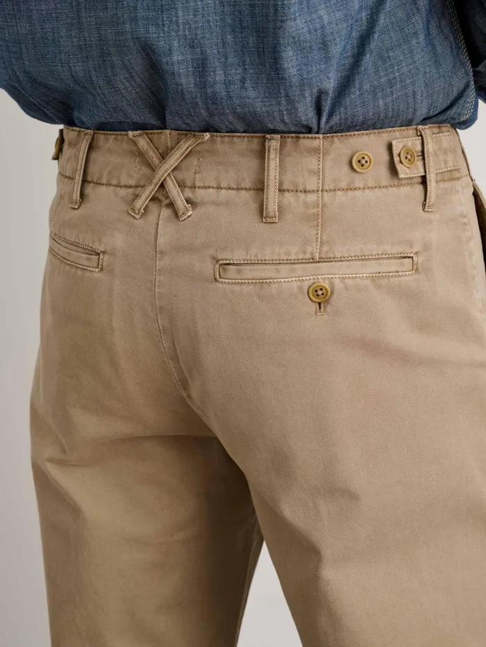 Alex Mill Suiting Blazers Men Straight Leg Pant In Vintage Washed Chino Faded Khaki