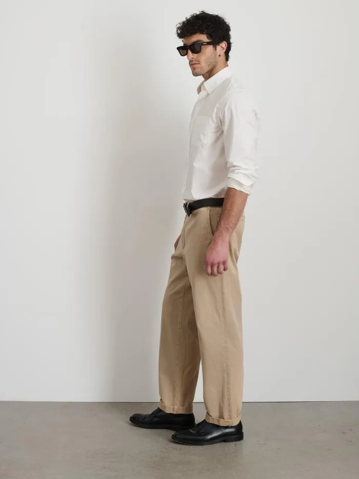 Alex Mill Suiting Blazers Men Straight Leg Pant In Vintage Washed Chino Faded Khaki