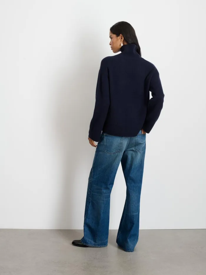 Alex Mill Sweaters Women Cecile Turtleneck In Cashmere Navy