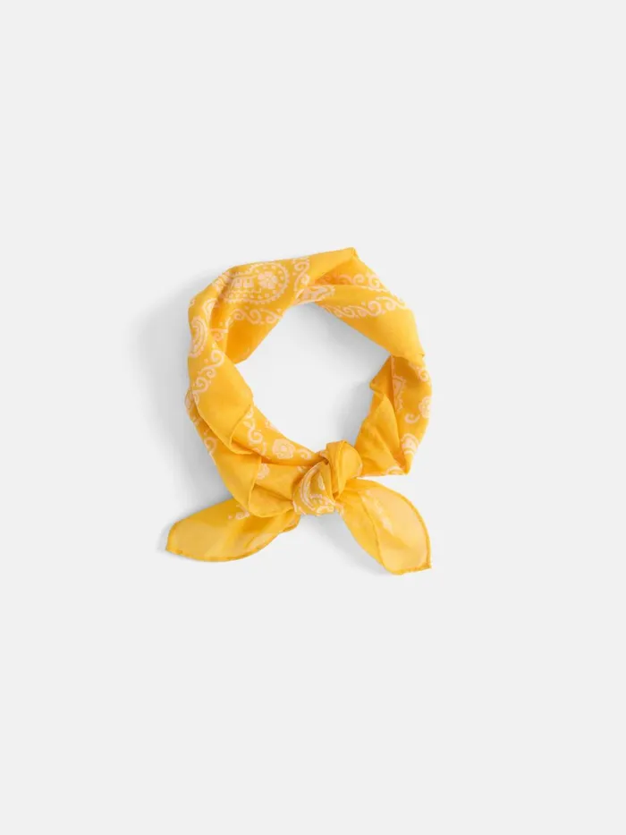Alex Mill Women Cotton Bandana Yellowwhite