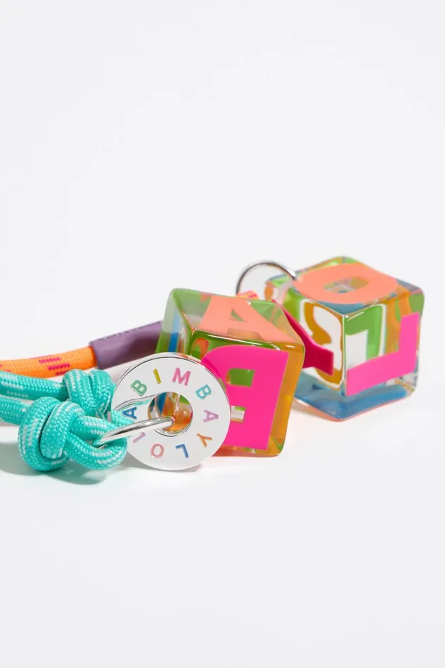 Aquamarine Resin Dice Key Ring Dark Aqua Women Bimba Y Lola Key Rings Aquamarine Resin Dice Key Ring Dark Aqua Women Bimba Y Lola Key Rings