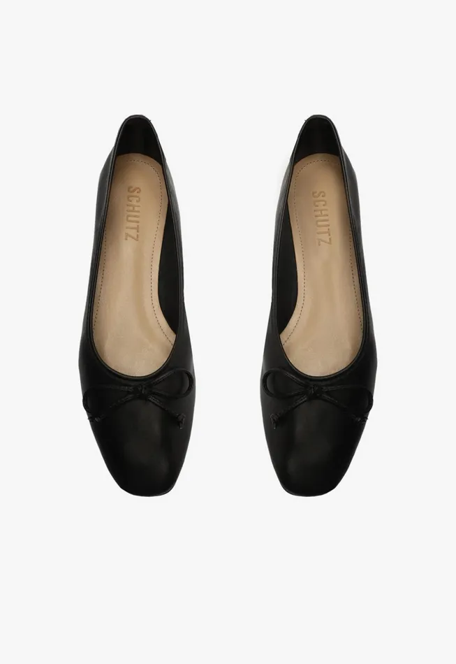 Arissa Black Women Schutz Shoes Ballerinas