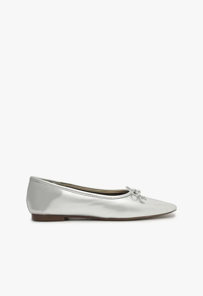 Arissa Silver Women Schutz Shoes Ballerinas