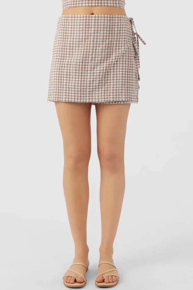 ARLI CECE GINGHAM SKIRT Women O039NEILL Collections