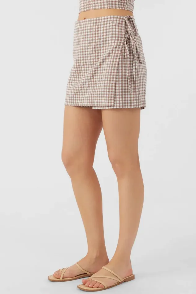 ARLI CECE GINGHAM SKIRT Women O039NEILL Collections