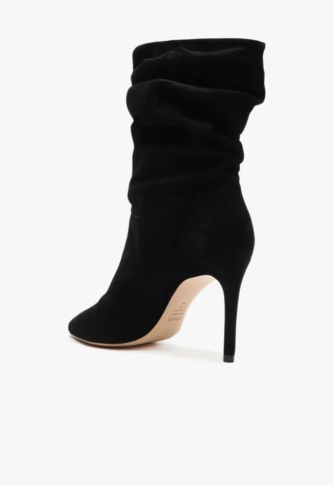 Ashlee Suede Bootie Black Women Schutz Shoes Booties