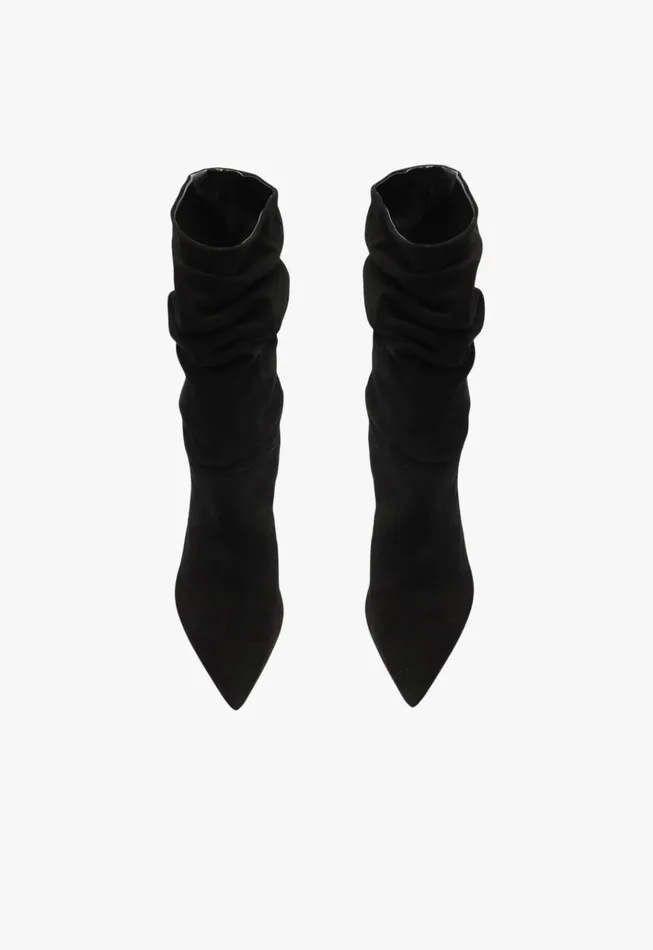 Ashlee Suede Bootie Black Women Schutz Shoes Booties