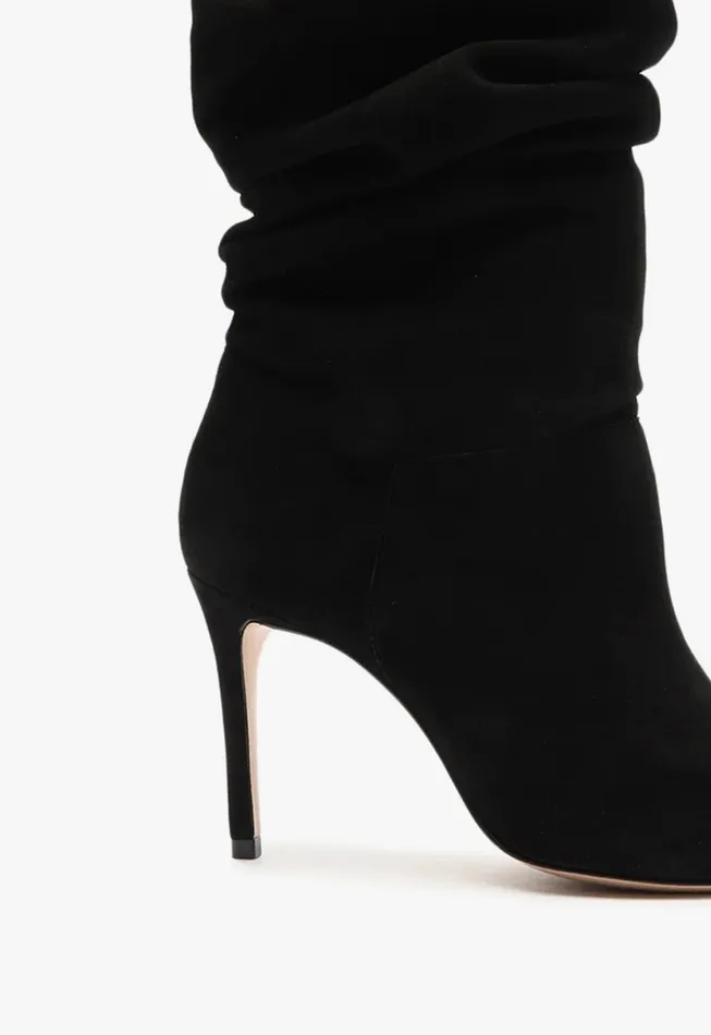 Ashlee Suede Bootie Black Women Schutz Shoes Booties