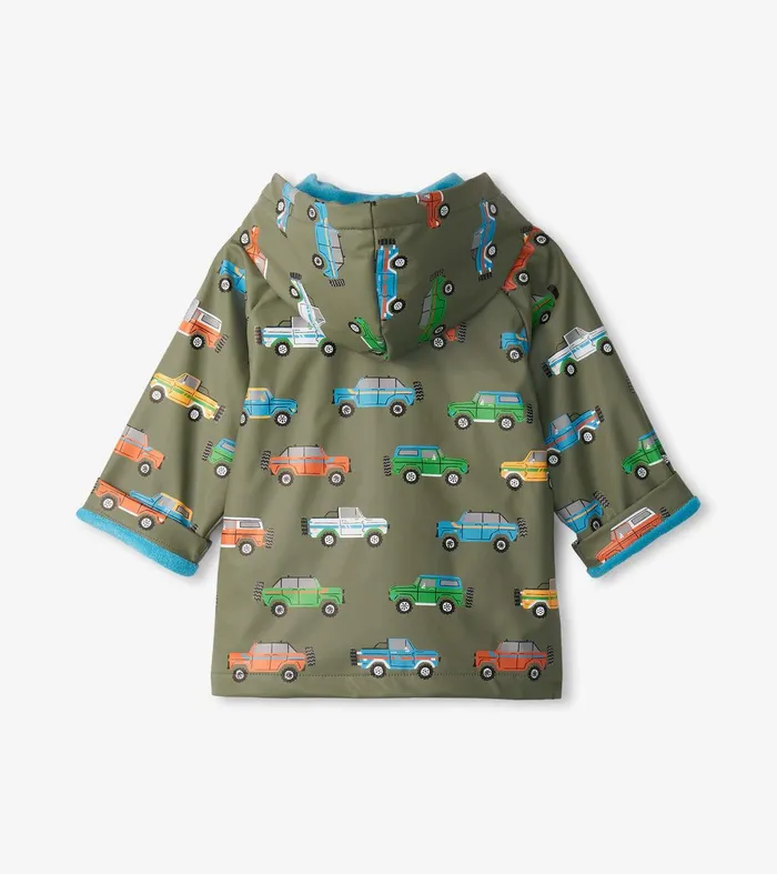 Baby and Toddler Boys OffRoading ButtonUp Rain Jacket Hatley