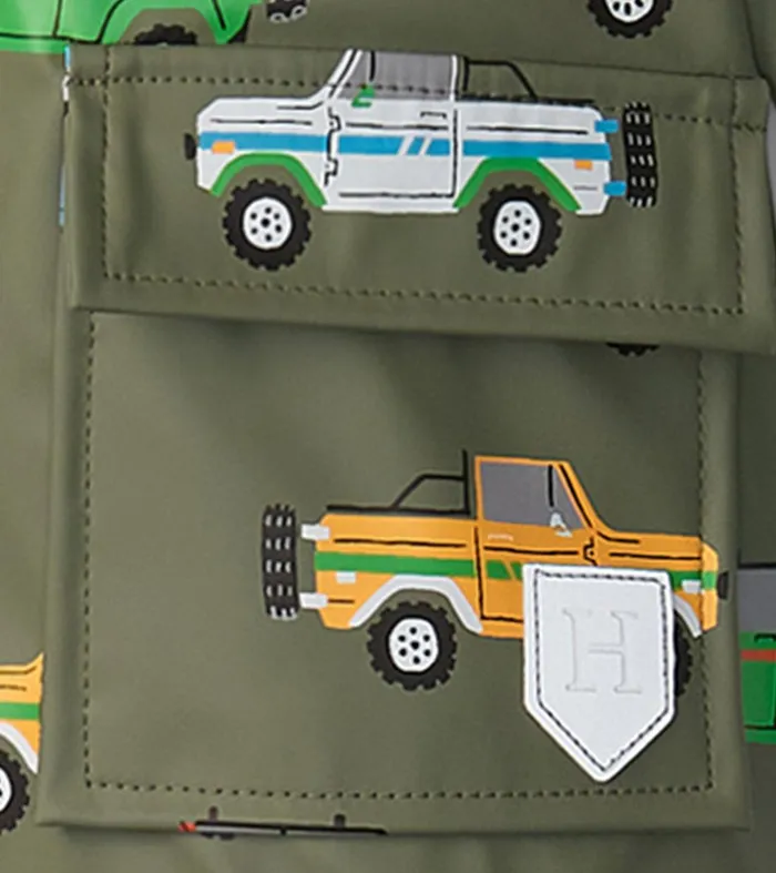 Baby and Toddler Boys OffRoading ButtonUp Rain Jacket Hatley