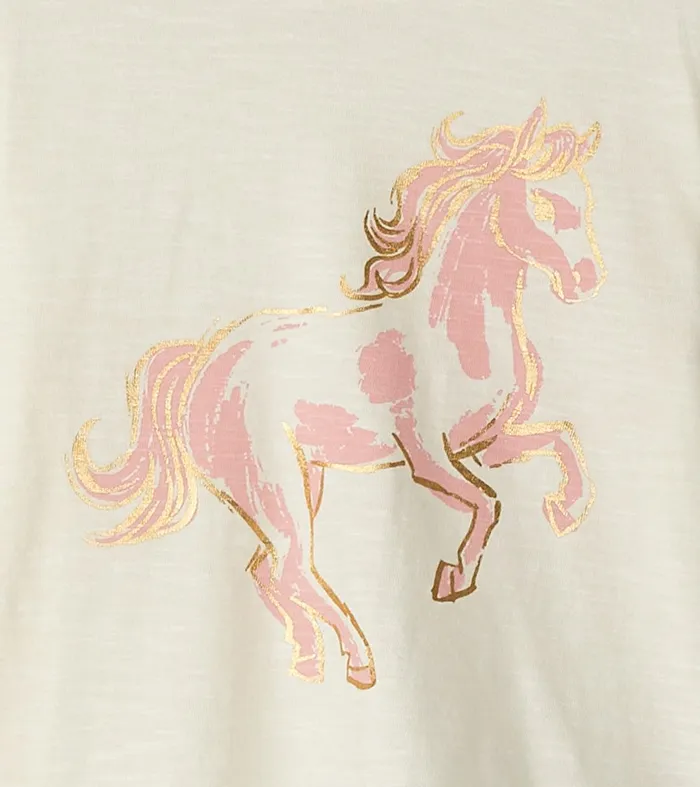 Baby and Toddler Girls Prize Pony Long Sleeve TShirt Hatley
