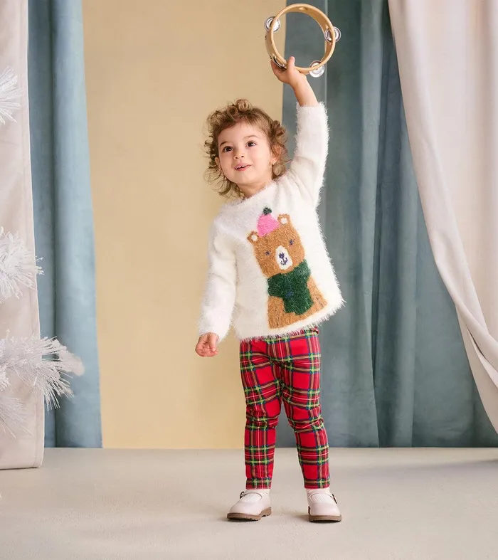 Baby and Toddler Red Plaid Classic Leggings Hatley
