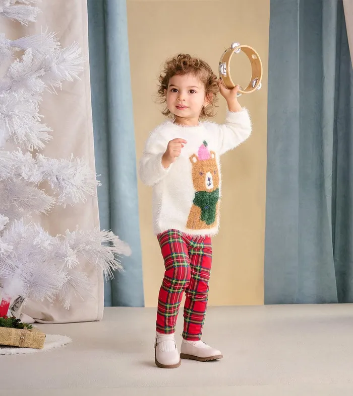 Baby and Toddler Red Plaid Classic Leggings Hatley