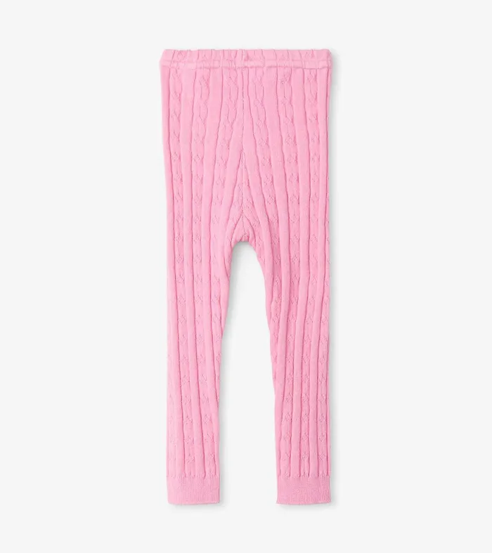 Baby Pink Cable Knit Leggings Hatley