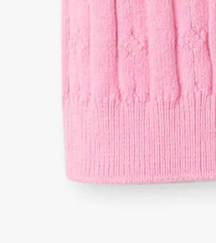 Baby Pink Cable Knit Leggings Hatley
