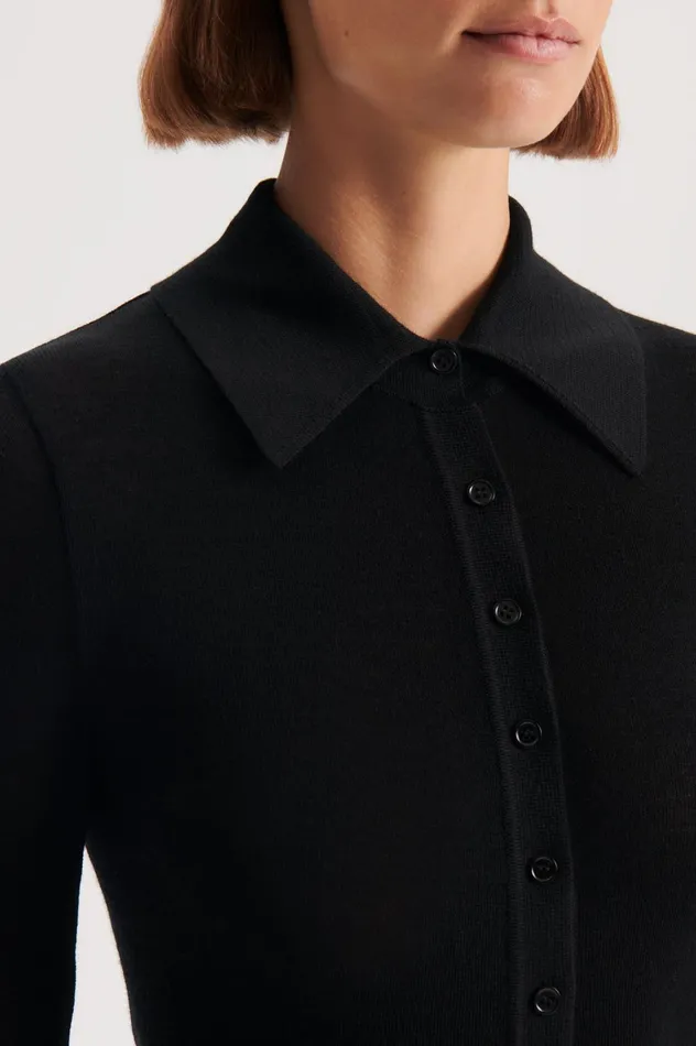 Babywool Women Scanlan Theodore BABYWOOL CARDIGAN Black All Babywool Women Scanlan Theodore BABYWOOL CARDIGAN Black All