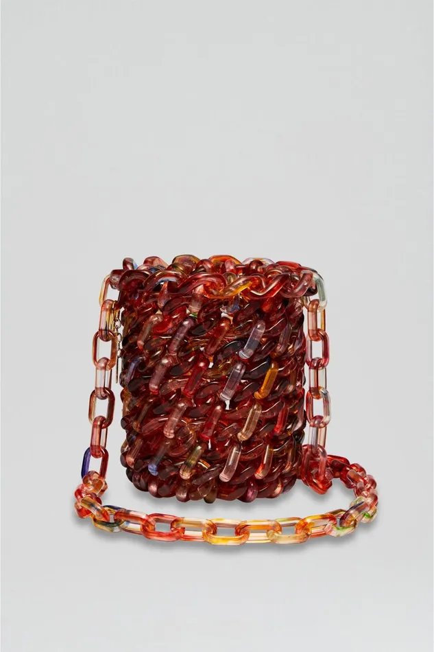 Bags Women Scanlan Theodore RESIN CROSSBODY BASKET Spice Bags Women Scanlan Theodore RESIN CROSSBODY BASKET Spice