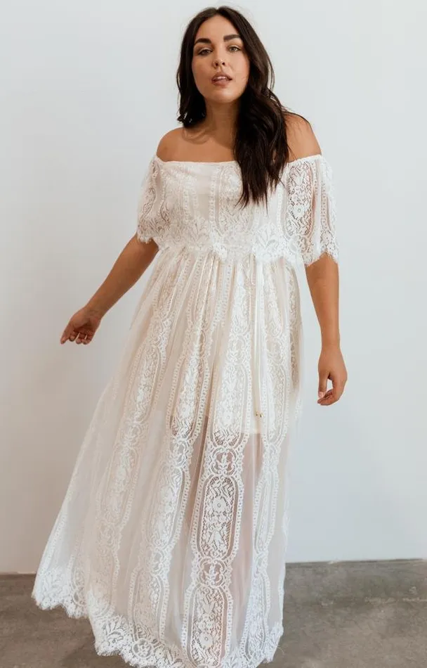 Baltic Born Bridal Women Caroline Lace Maxi Dress Off White Baltic Born Bridal Women Caroline Lace Maxi Dress Off White