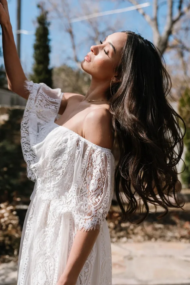 Baltic Born Bridal Women Caroline Lace Maxi Dress Off White Baltic Born Bridal Women Caroline Lace Maxi Dress Off White