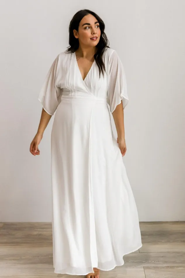 Baltic Born Bridal Women Lilly Wrap Maxi Dress Off White Baltic Born Bridal Women Lilly Wrap Maxi Dress Off White