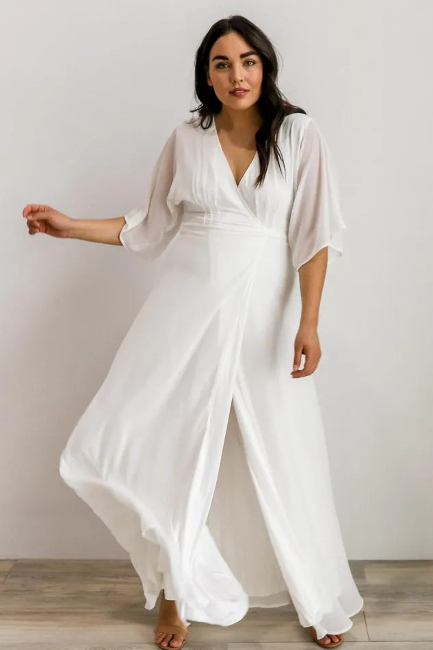 Baltic Born Bridal Women Lilly Wrap Maxi Dress Off White Baltic Born Bridal Women Lilly Wrap Maxi Dress Off White
