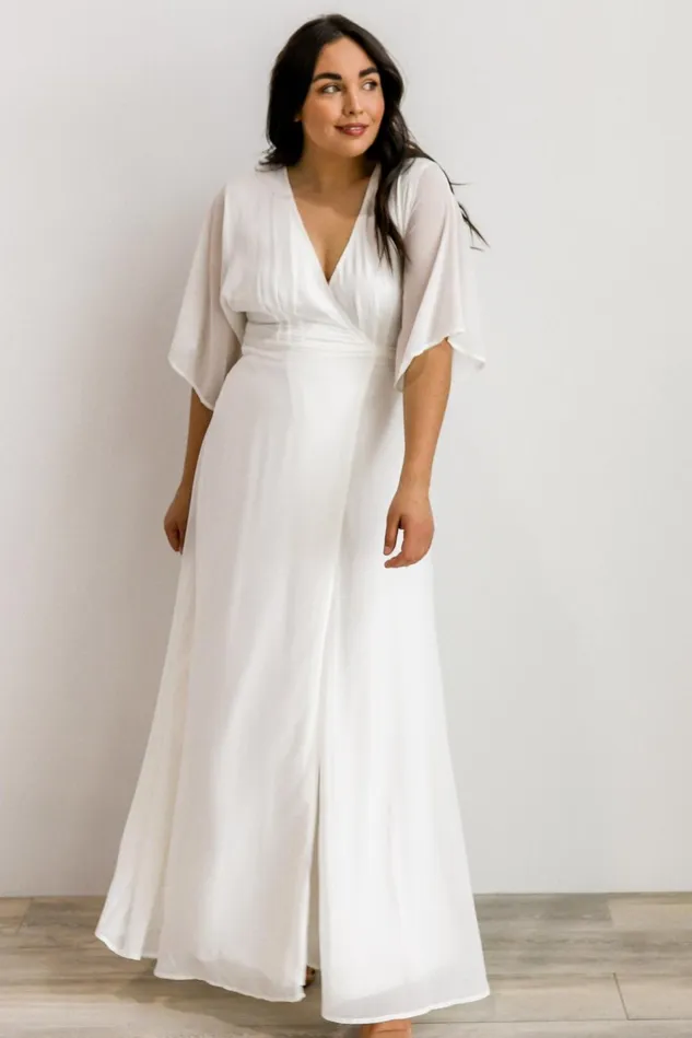 Baltic Born Bridal Women Lilly Wrap Maxi Dress Off White Baltic Born Bridal Women Lilly Wrap Maxi Dress Off White