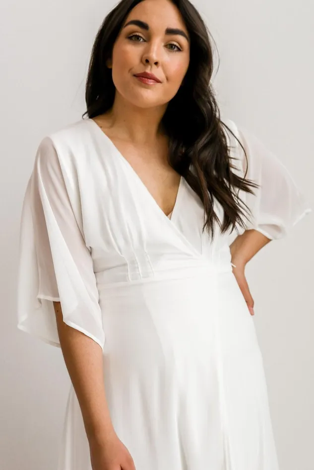Baltic Born Bridal Women Lilly Wrap Maxi Dress Off White Baltic Born Bridal Women Lilly Wrap Maxi Dress Off White