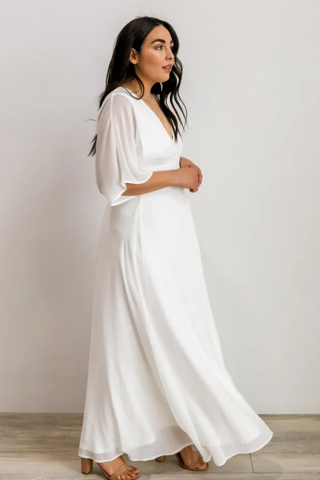 Baltic Born Bridal Women Lilly Wrap Maxi Dress Off White Baltic Born Bridal Women Lilly Wrap Maxi Dress Off White