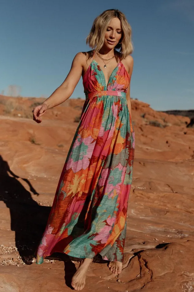 Baltic Born Cover Ups Women Miramar Maxi Dress Multi Print