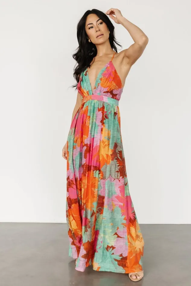 Baltic Born Cover Ups Women Miramar Maxi Dress Multi Print