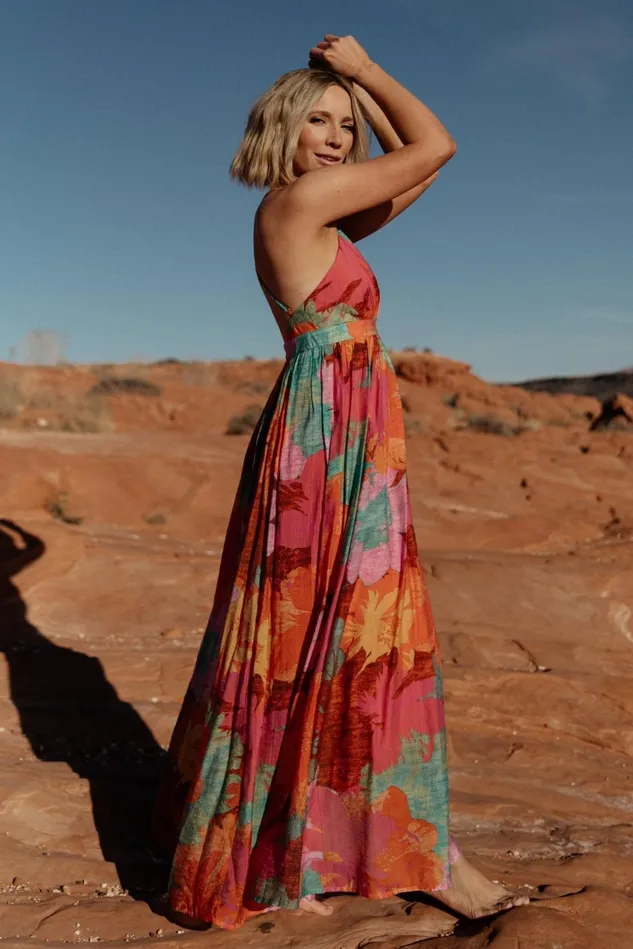 Baltic Born Cover Ups Women Miramar Maxi Dress Multi Print