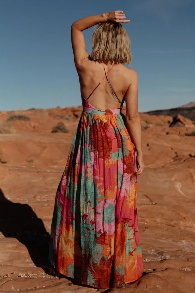 Baltic Born Cover Ups Women Miramar Maxi Dress Multi Print
