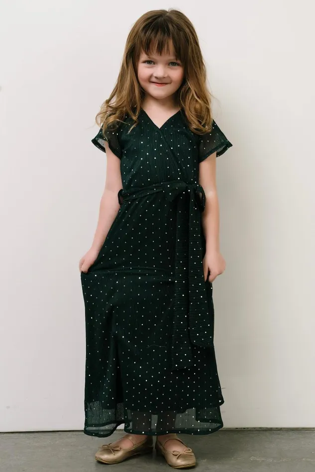 Baltic Born Flower Girl Women Child Grace Sparkle Gown Emerald