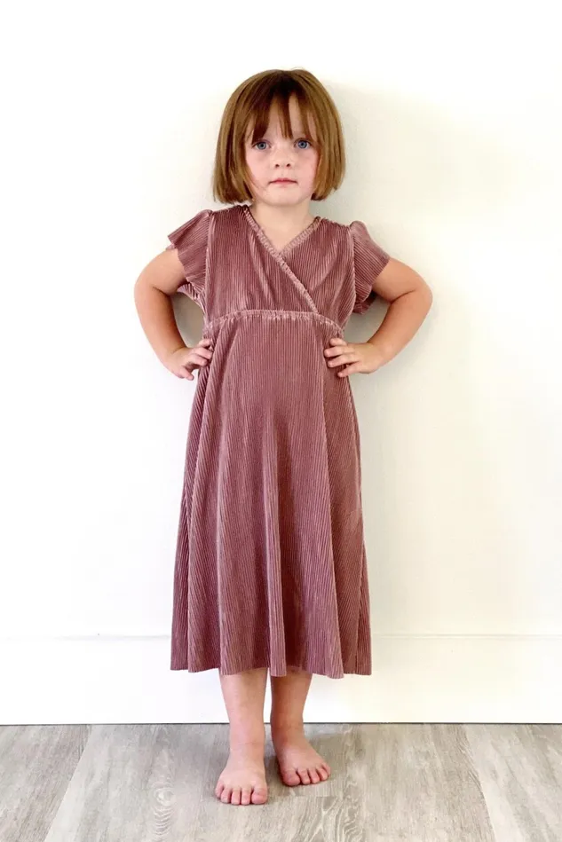 Baltic Born Flower Girl Women Toddler Athena Pleated Midi Dress Rose Baltic Born Flower Girl Women Toddler Athena Pleated Midi Dress Rose