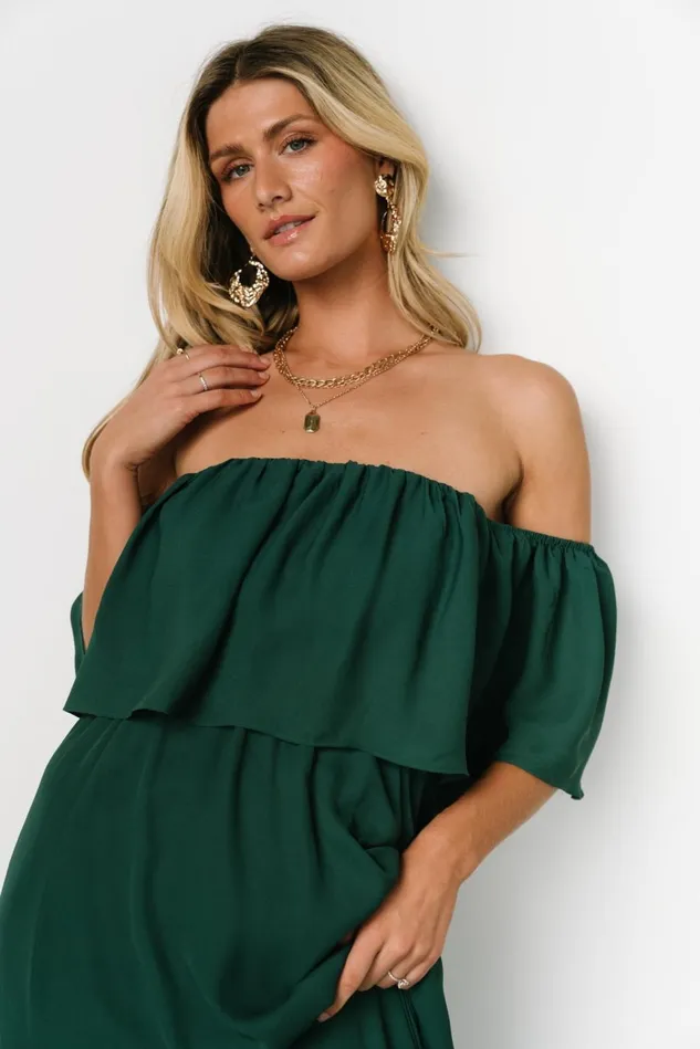 Baltic Born Mother Of The Bride Women Diana Off Shoulder Maxi Dress Emerald Baltic Born Mother Of The Bride Women Diana Off Shoulder Maxi Dress Emerald