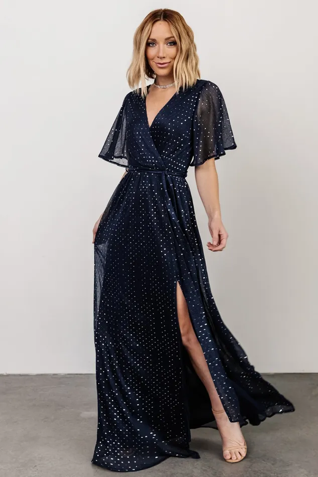 Baltic Born Mother Of The Bride Women Grace Sparkle Gown Navy