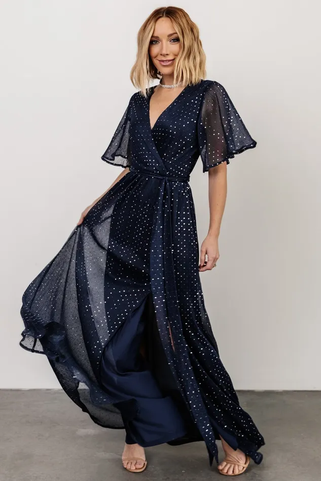 Baltic Born Mother Of The Bride Women Grace Sparkle Gown Navy