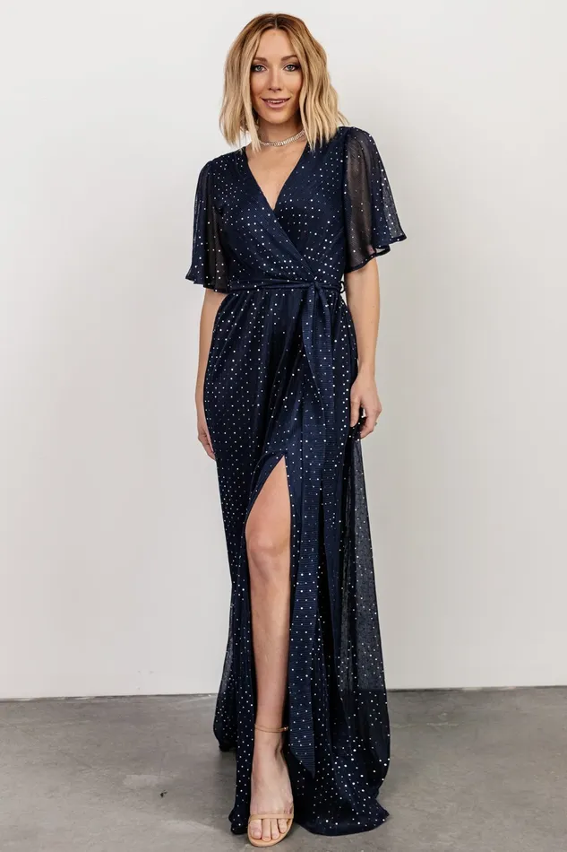 Baltic Born Mother Of The Bride Women Grace Sparkle Gown Navy
