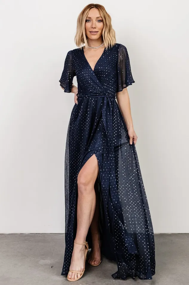 Baltic Born Mother Of The Bride Women Grace Sparkle Gown Navy