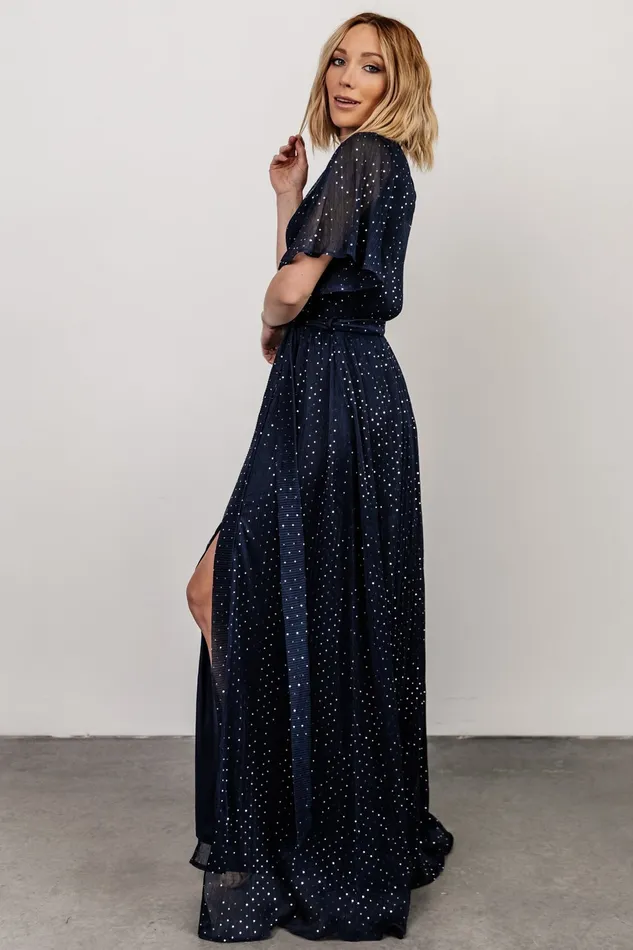 Baltic Born Mother Of The Bride Women Grace Sparkle Gown Navy