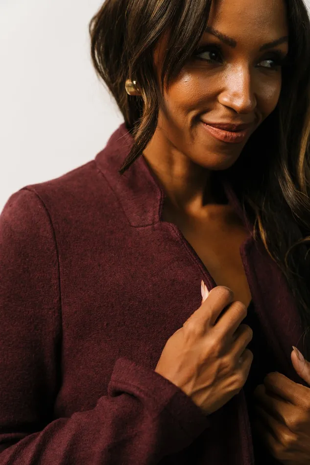 Baltic Born Outerwear Women Knoll Notch Jacket Wine