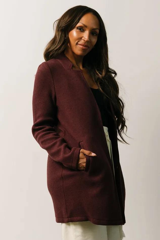Baltic Born Outerwear Women Knoll Notch Jacket Wine