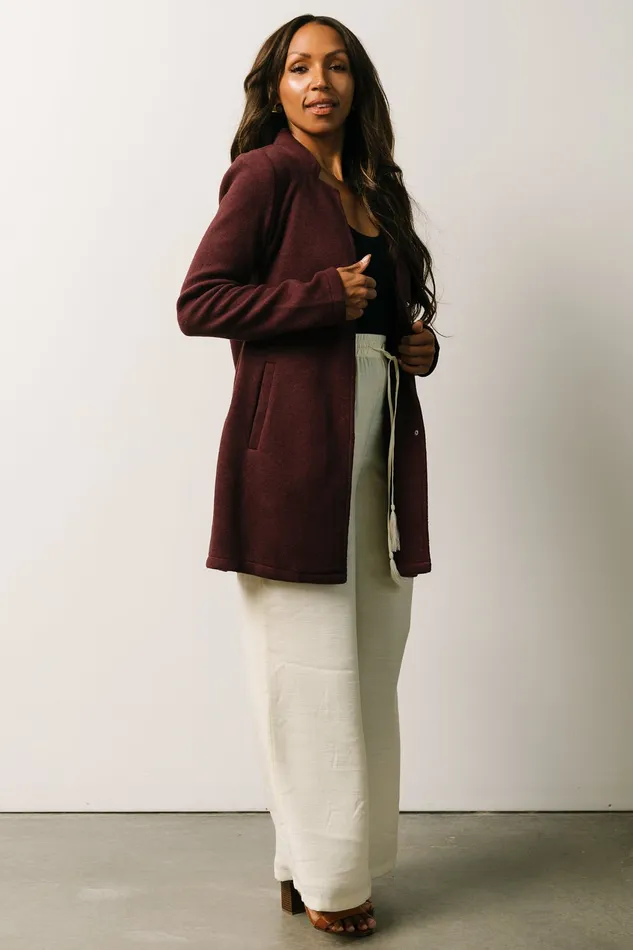 Baltic Born Outerwear Women Knoll Notch Jacket Wine