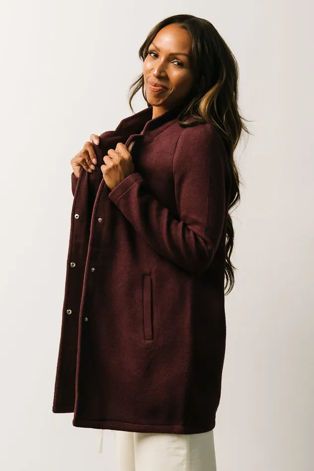 Baltic Born Outerwear Women Knoll Notch Jacket Wine