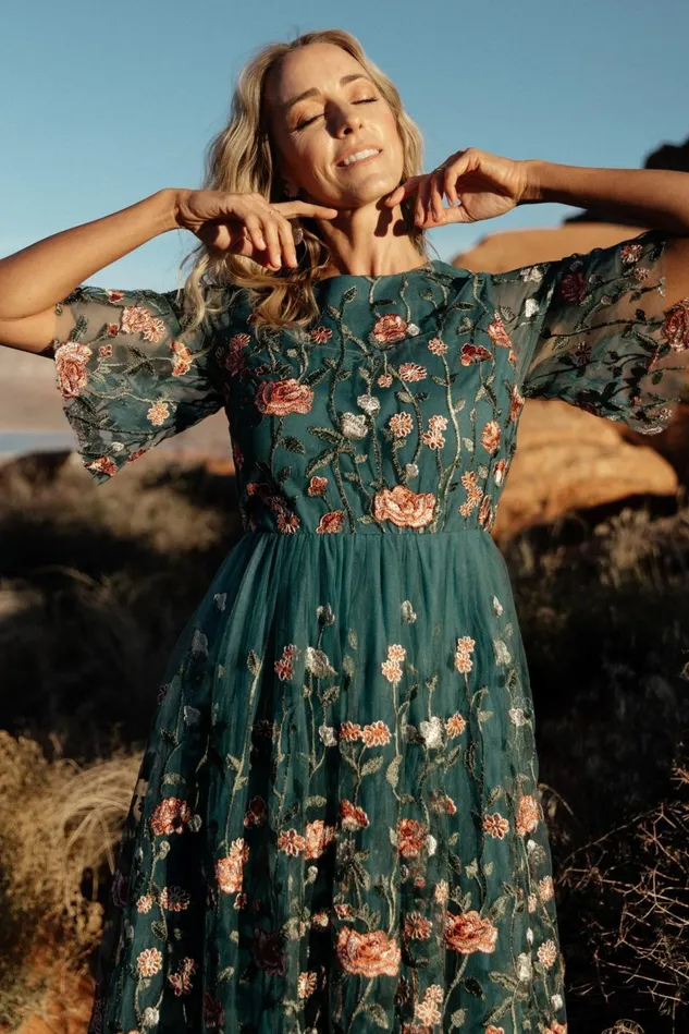 Baltic Born Short Dresses Women Duchess Tulle Dress Jade Garden Baltic Born Short Dresses Women Duchess Tulle Dress Jade Garden