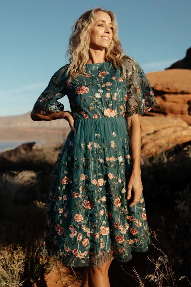Baltic Born Short Dresses Women Duchess Tulle Dress Jade Garden Baltic Born Short Dresses Women Duchess Tulle Dress Jade Garden